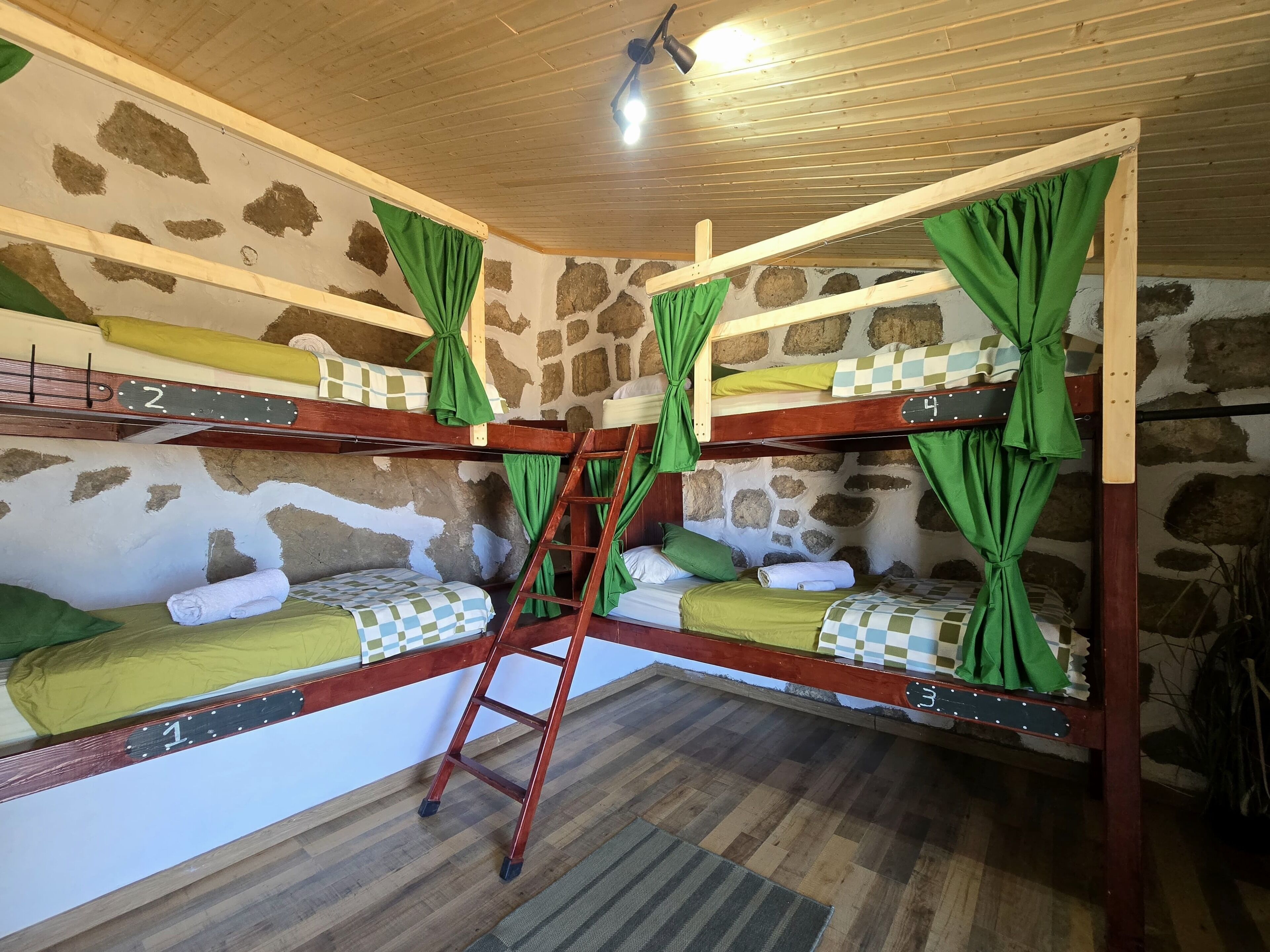 標準共用宿舍, 男女混合宿舍, 共用浴室, 山景 (4 beds) | 低過敏寢具、羽絨被、床單