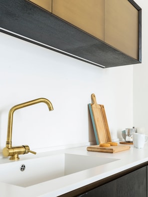 Apartment, 2 Bedrooms | Private kitchen | Full-size fridge, microwave, oven, stovetop