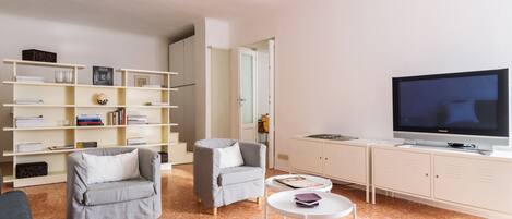 Apartment, 1 Bedroom | Living area | Flat-screen TV