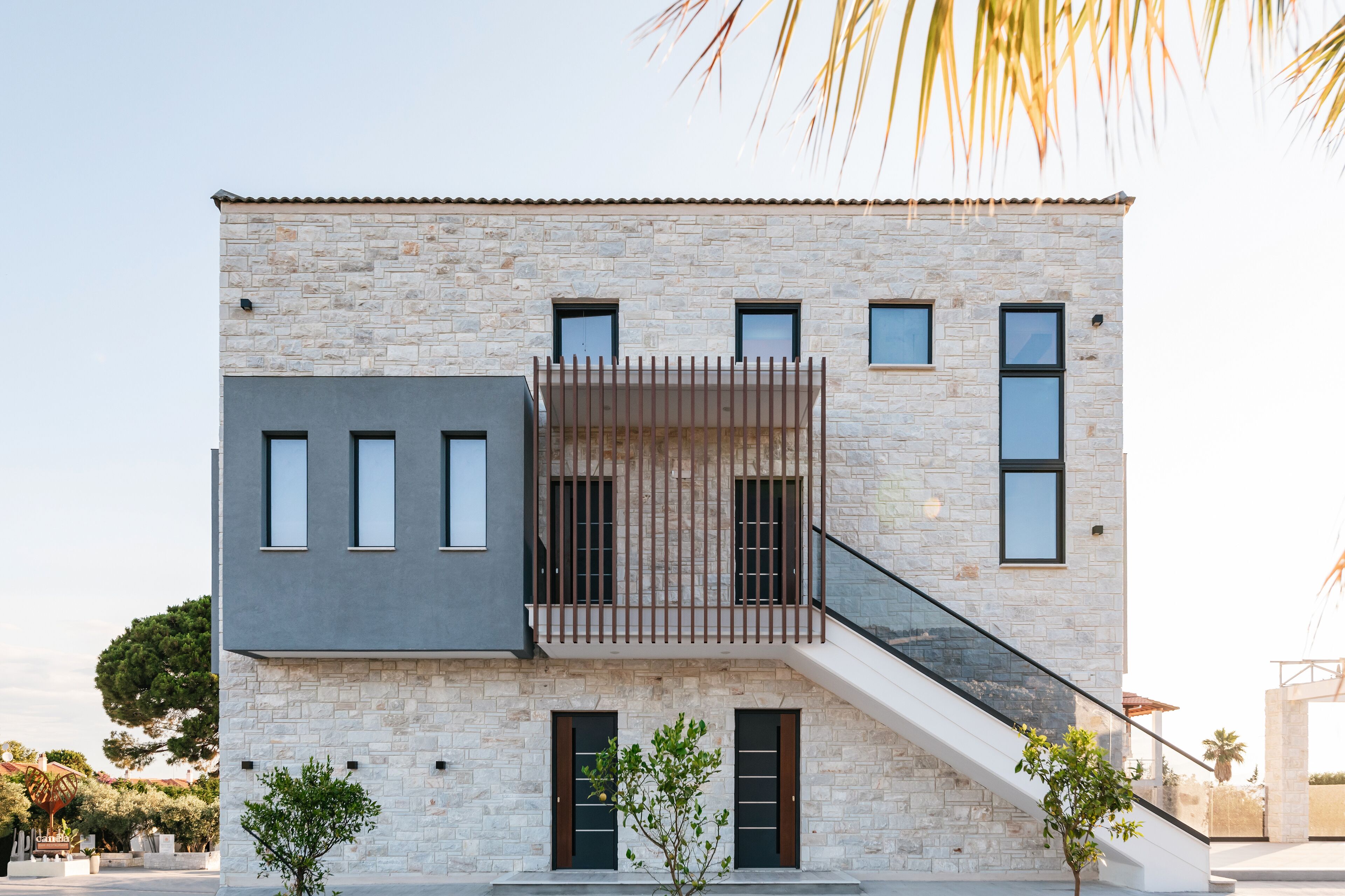 Facciata della struttura