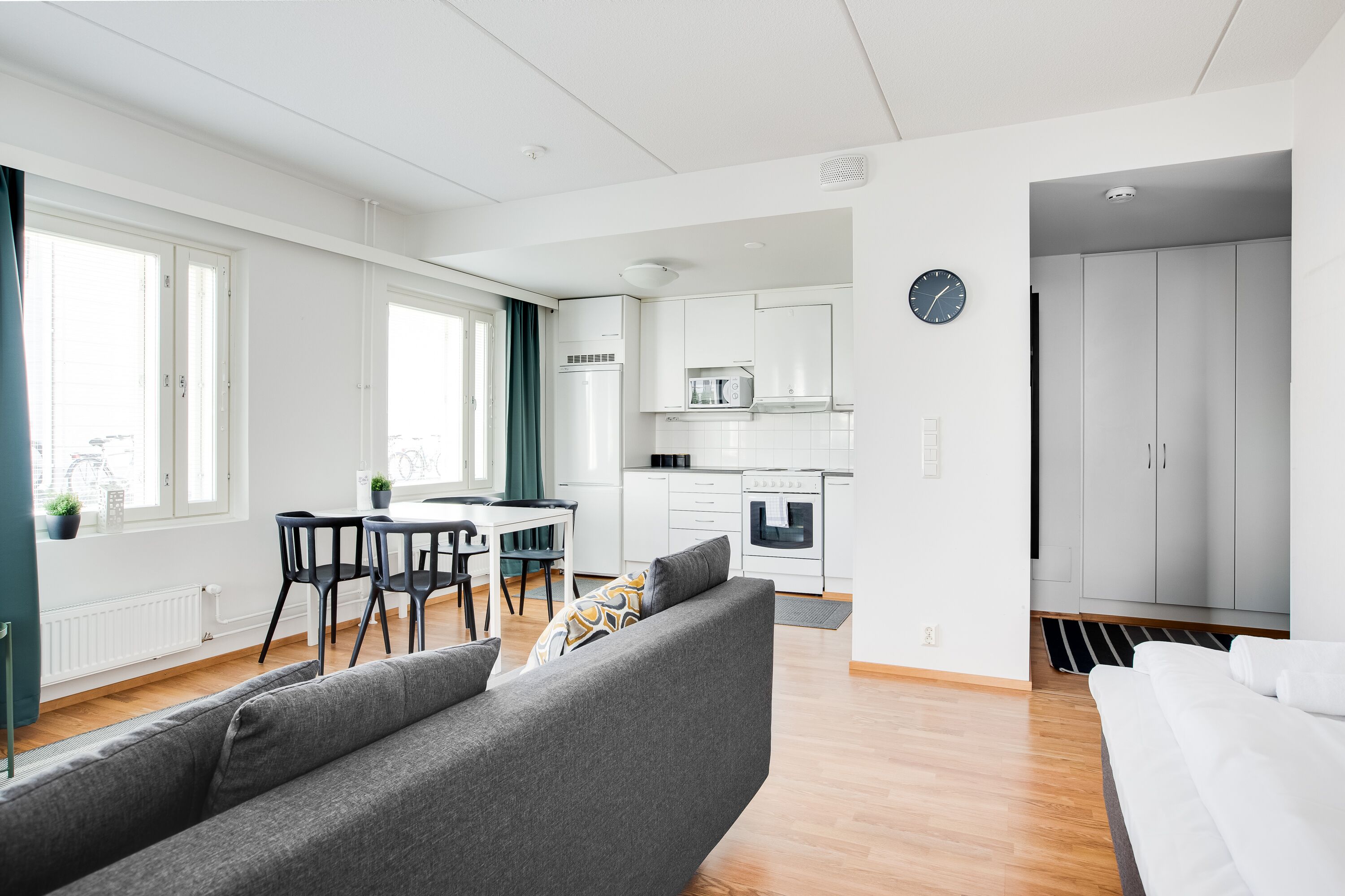 Standard-huoneisto, 1 makuuhuone, sauna | Pimennysverhot, äänieristys, silitysrauta/-lauta, ilmainen Wi-Fi