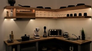 Coffee/tea maker, fridge, microwave, stovetop - A Lux Villas Santorini (Santorini)