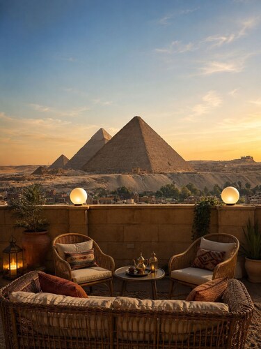Gardenia Pyramids View Inn - Rooftop