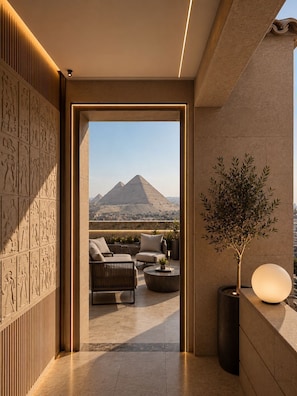 View from property - Gardenia Pyramids View Inn - Rooftop (Giza)