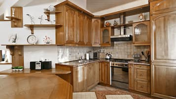 Departamento, 1 habitación | Cocina privada | Cafetera y tetera y tetera eléctrica