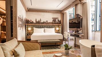 Deluxe Junior City Suite | Premium bedding, minibar, in-room safe, individually decorated