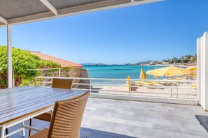 Dobbeltværelse - terrasse - strandudsigt | Udsigt fra værelset