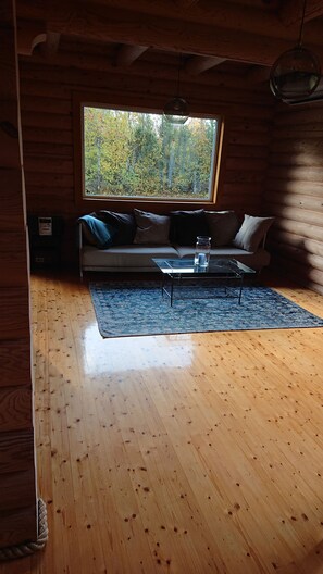 Fireplace, books, stereo - Captain Alexandri Cottage by the Sea (Laimjala)