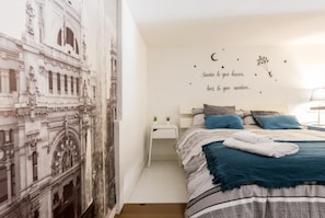2 habitaciones, tabla de planchar con plancha, wifi y ropa de cama 