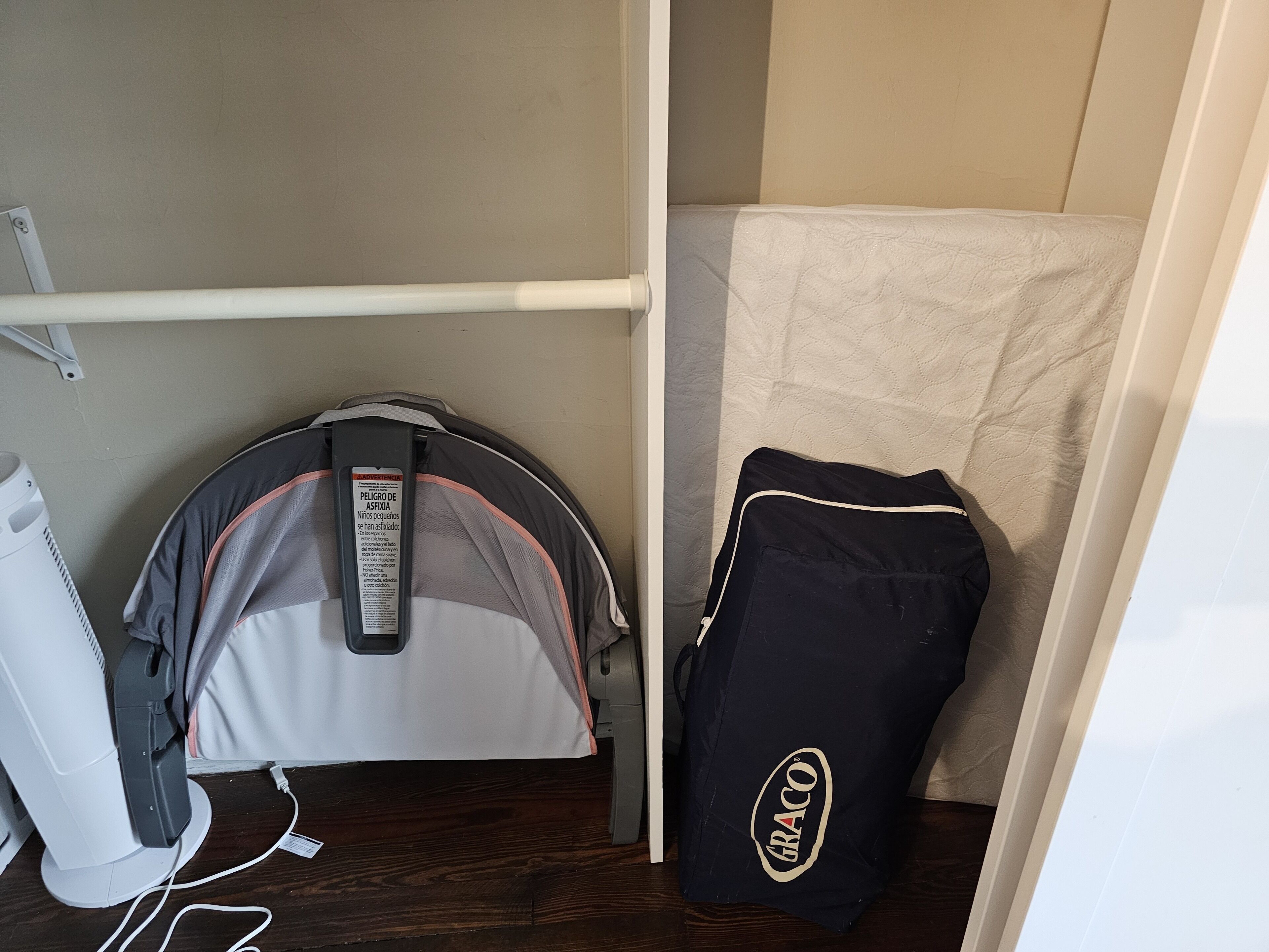 Pack and play available for use