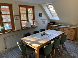 Superior Apartment (incl. EUR 120 Cleaning fee) | Private kitchen | Full-size fridge, microwave, oven, stovetop