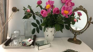 Premium bedding, individually decorated, individually furnished