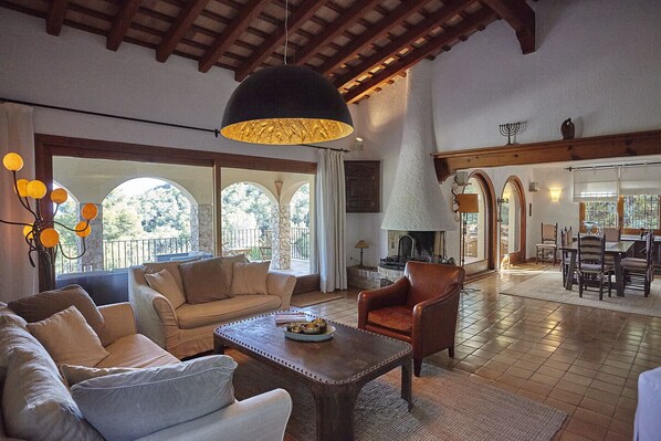 TV, fireplace, DVD player