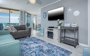 TV, fireplace - Vacations are BETTER on the BEACH! ** 1BR @ Phoenix V (Orange Beach)