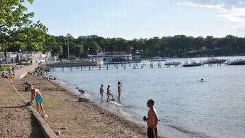Walk to Public Beach!