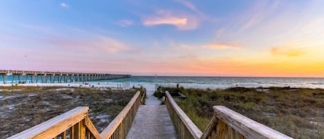 Accommodatie ligt op het strand