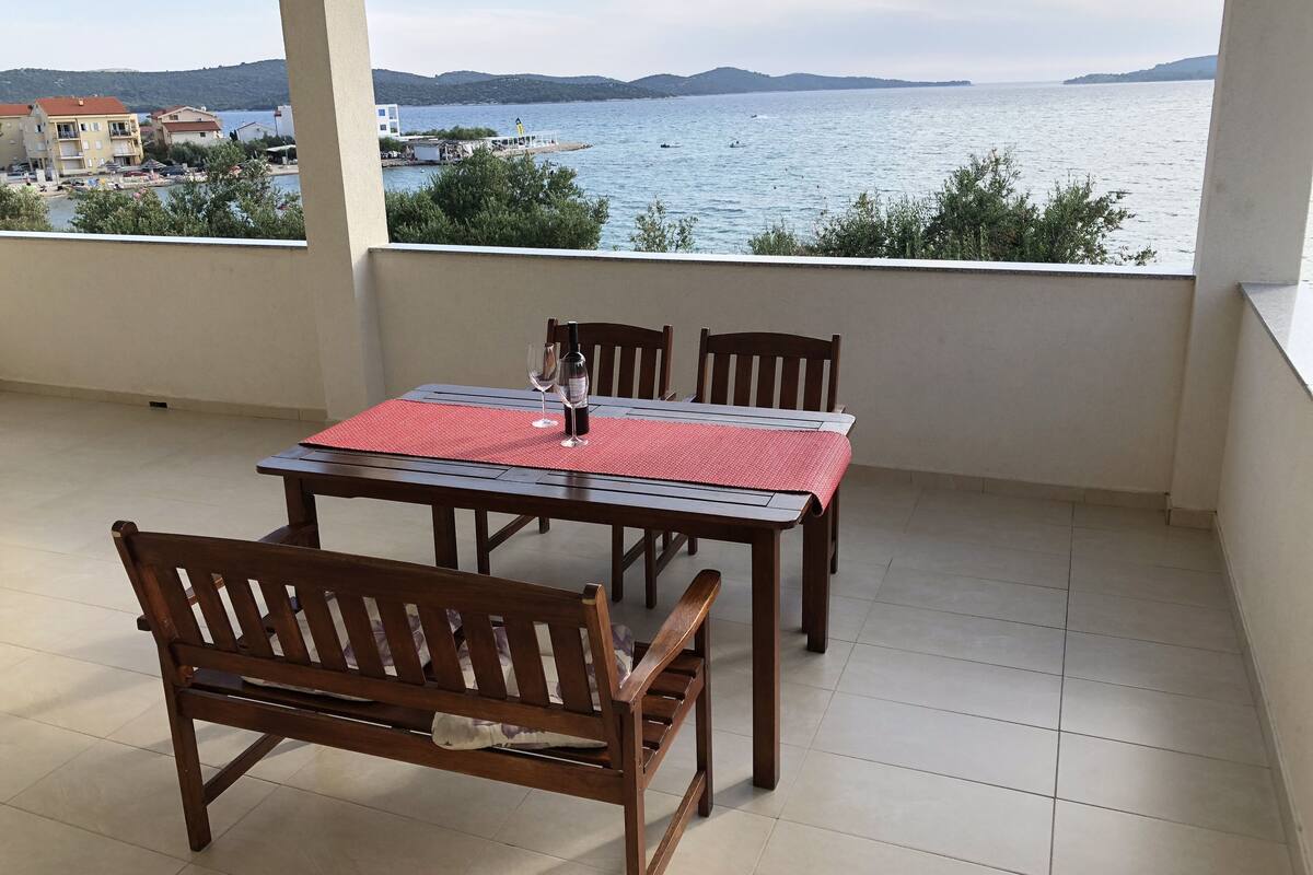 Departamento, 1 habitación, vista al mar | Balcón