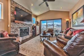 House, 3 Bedrooms | Living area | Fireplace - Black Rock Retreat by Blueswell (Kamas)