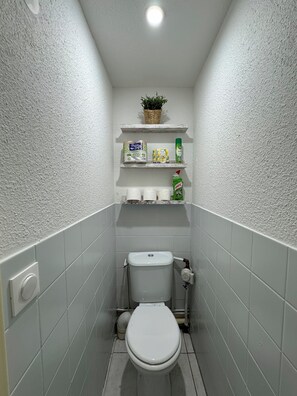 Douche, sèche-cheveux