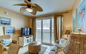 TV, DVD player - Serene & upscale beachfront condo with furnished balcony, view, & pools (Panama City Beach)
