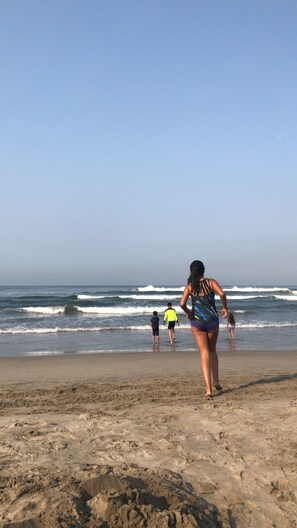 Playa en los alrededores y camastros