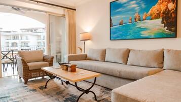 TV, DVD player, stereo