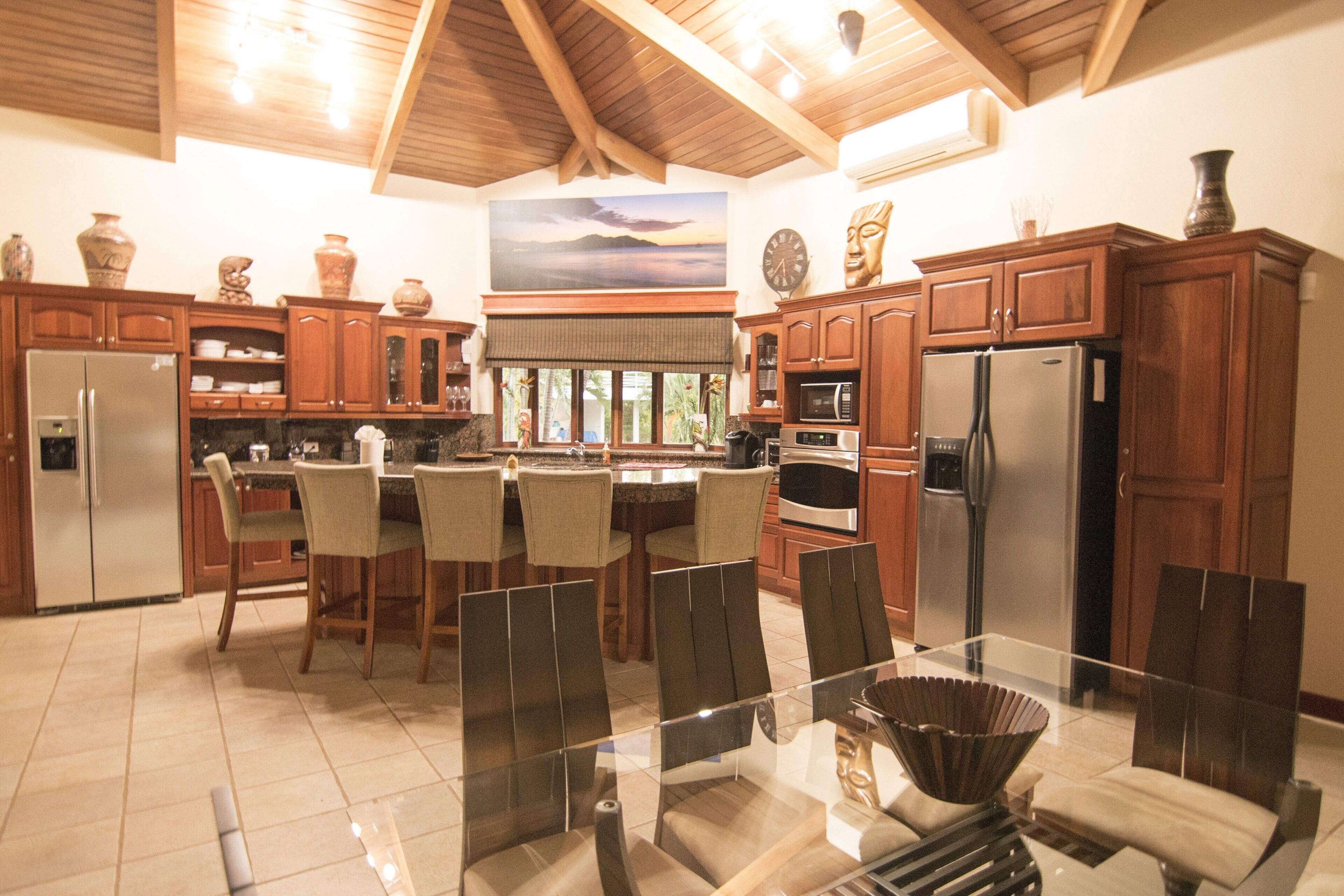 Luxury Villa, 4 Bedrooms, Private Pool, Ocean View | Private kitchen | Full-sized fridge, microwave, oven, stovetop