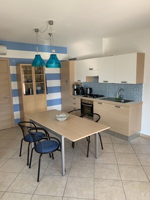 Fridge, oven, stovetop, dishwasher