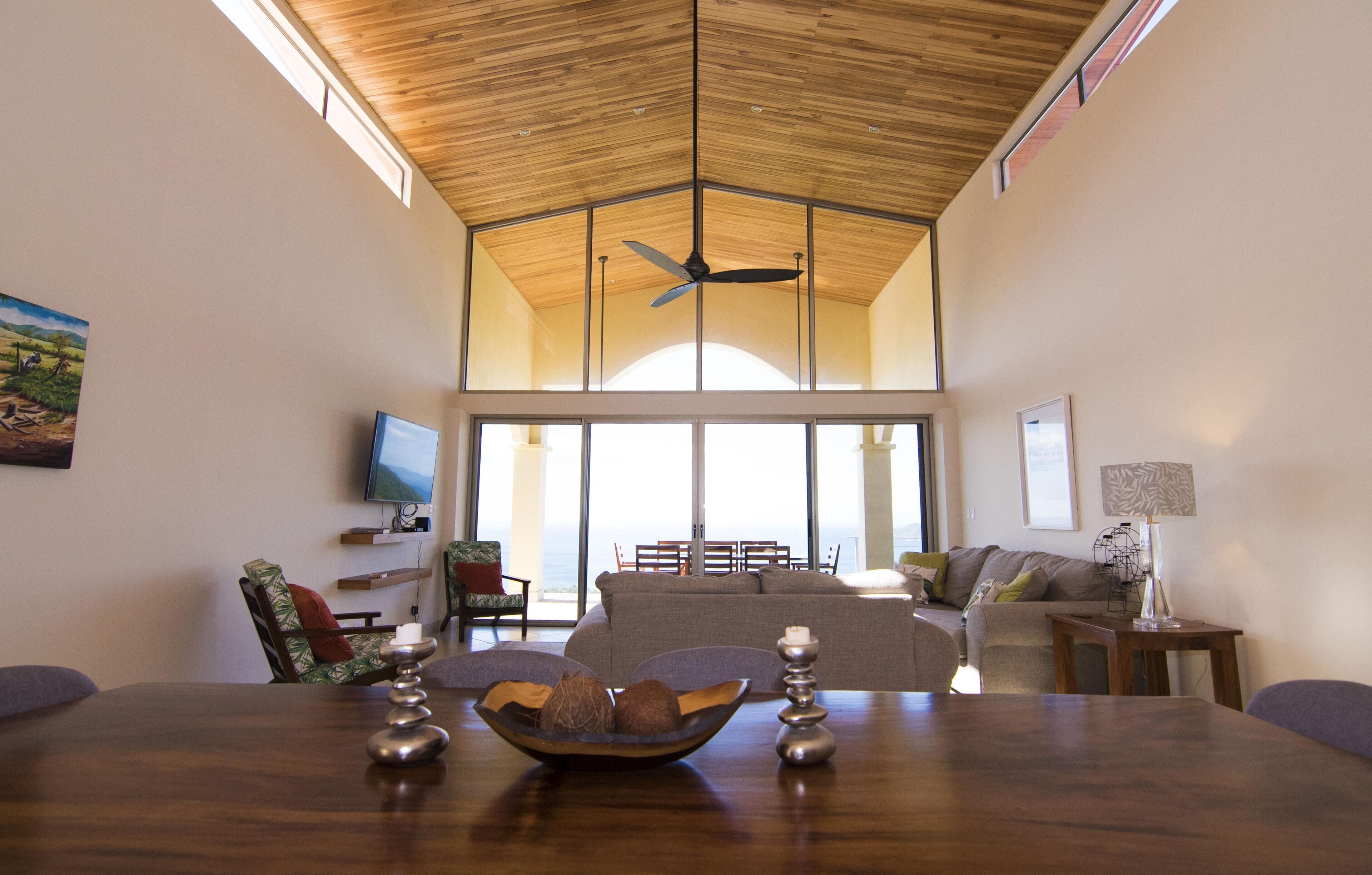 Luxury Villa, 4 Bedrooms, Private Pool, Ocean View | Living area | Flat-screen TV