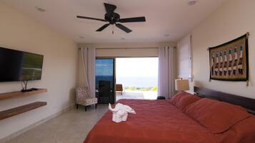 Luxury Villa, 4 Bedrooms, Private Pool, Ocean View | 4 bedrooms, laptop workspace, free WiFi, bed sheets