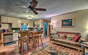 Télévision, cheminée