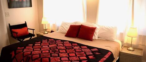 1 bedroom, premium bedding, free WiFi, bed sheets