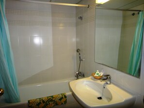 Badekar, håndklæder