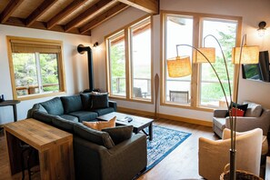 Cabaña Premium, varias camas, vistas al mar | Ropa de cama