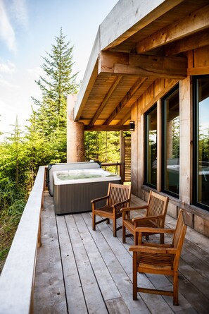 Superior Cabin, Multiple Beds, Ocean View | Terrace/patio - Haida House at Tllaal (Tlell)