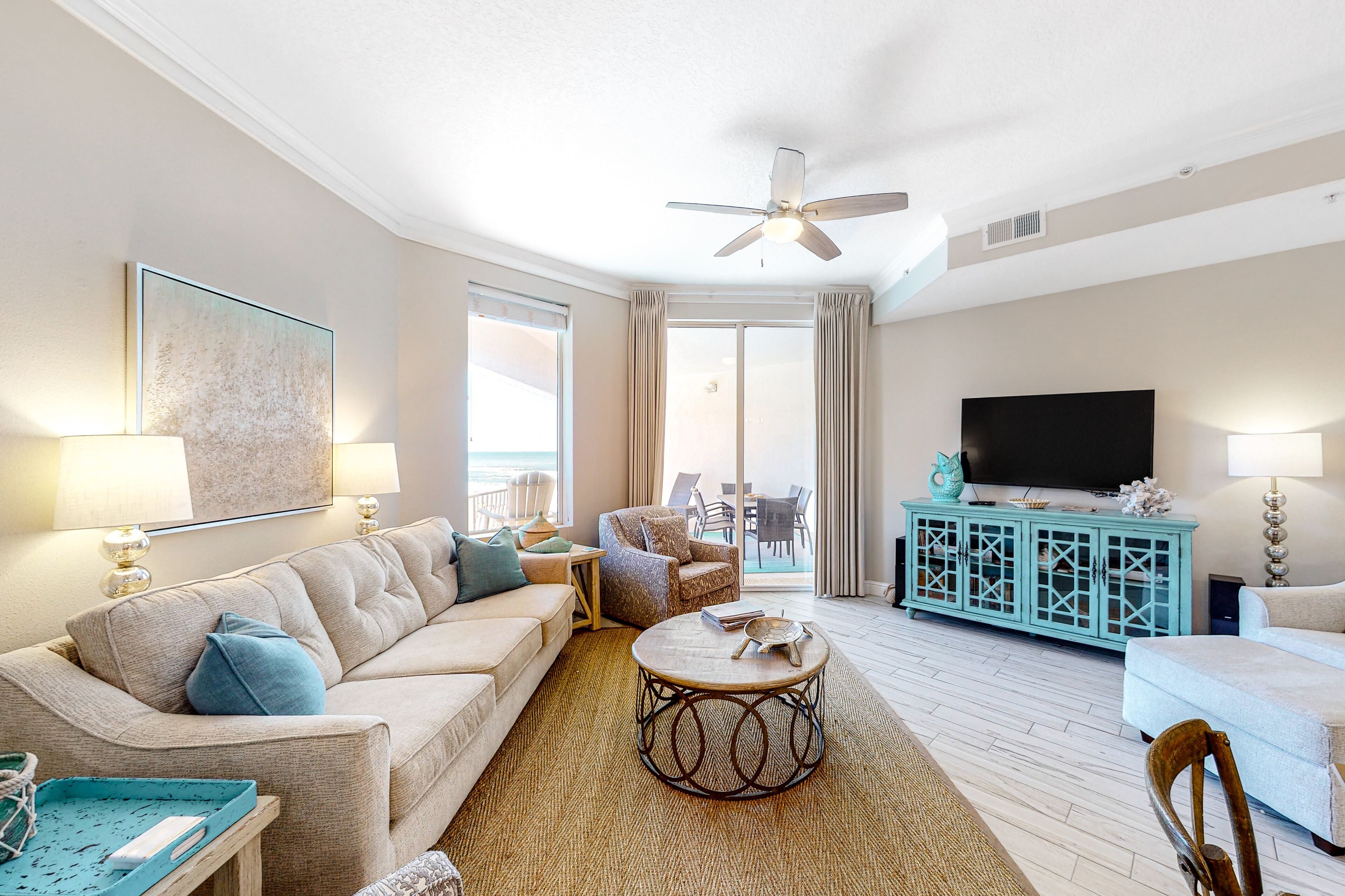 Amazing views at this renovated 4rth-floor condo with lagoon pool & pickleball