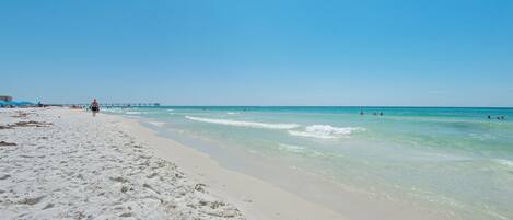 Aan het strand