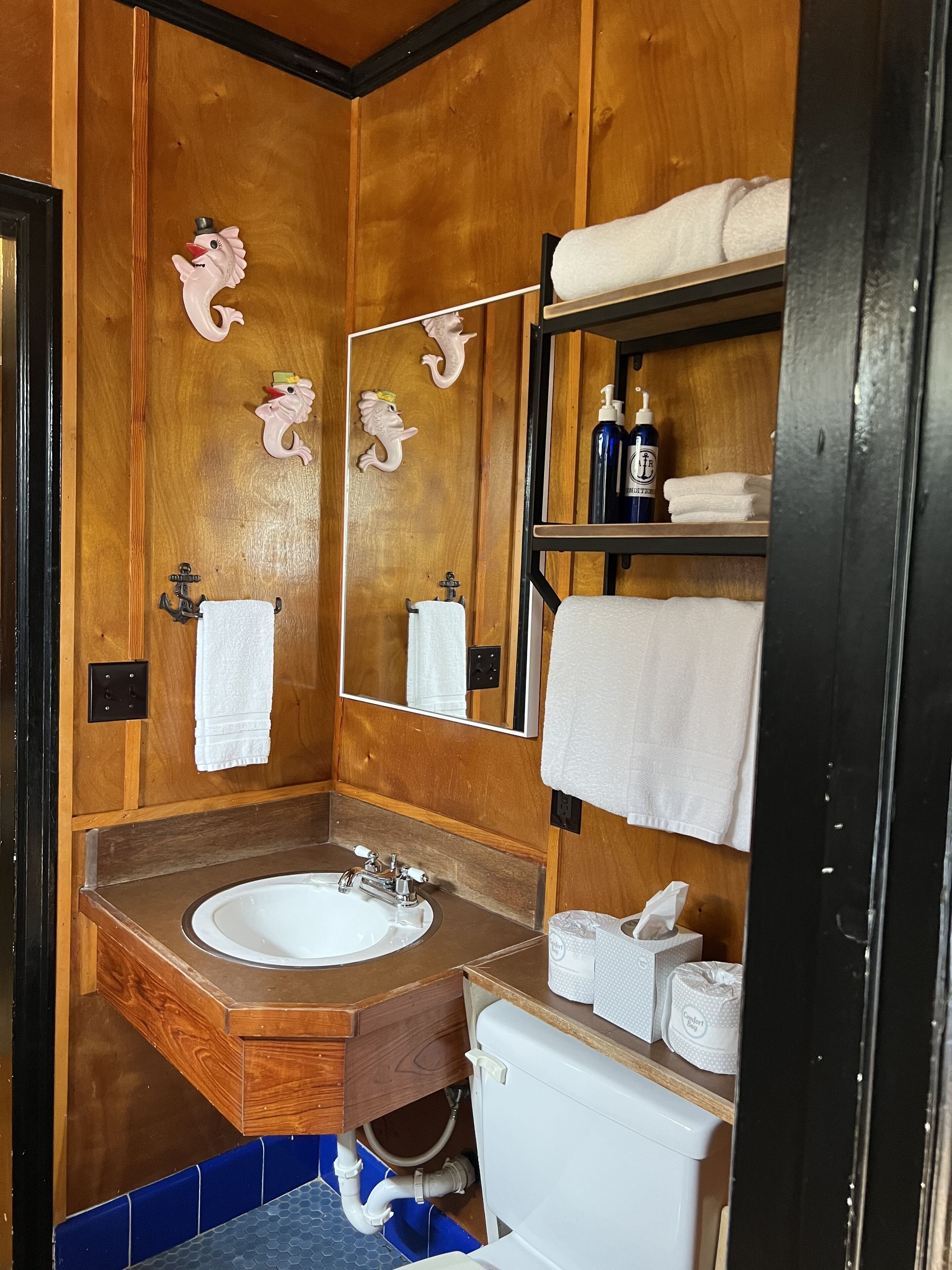 premium suite, 1 king bed with sofa bed- pet friendly | bathroom | shower, free toiletries, hair dryer, bathrobes