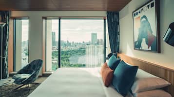 Ropa de cama de alta calidad, edredón y artículos del minibar gratis