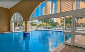 Indoor pool, a heated pool
