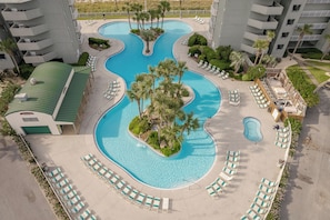 A heated pool