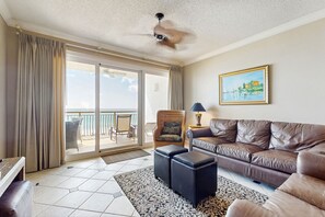 TV, DVD player, stereo