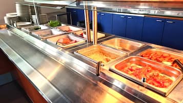 Free daily buffet breakfast