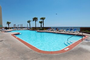 A heated pool