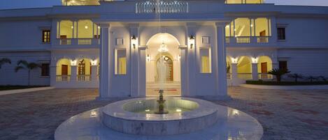 Front of property - evening/night