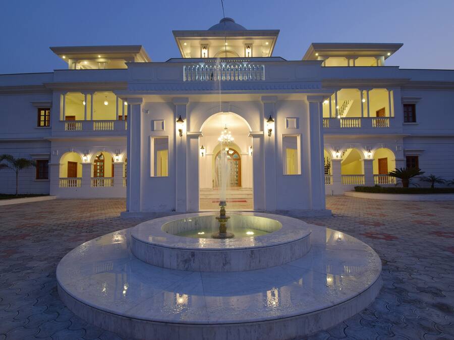 Front of property – evening/night