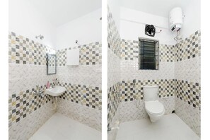 华丽客房 | 浴室 | 淋浴设施、毛巾