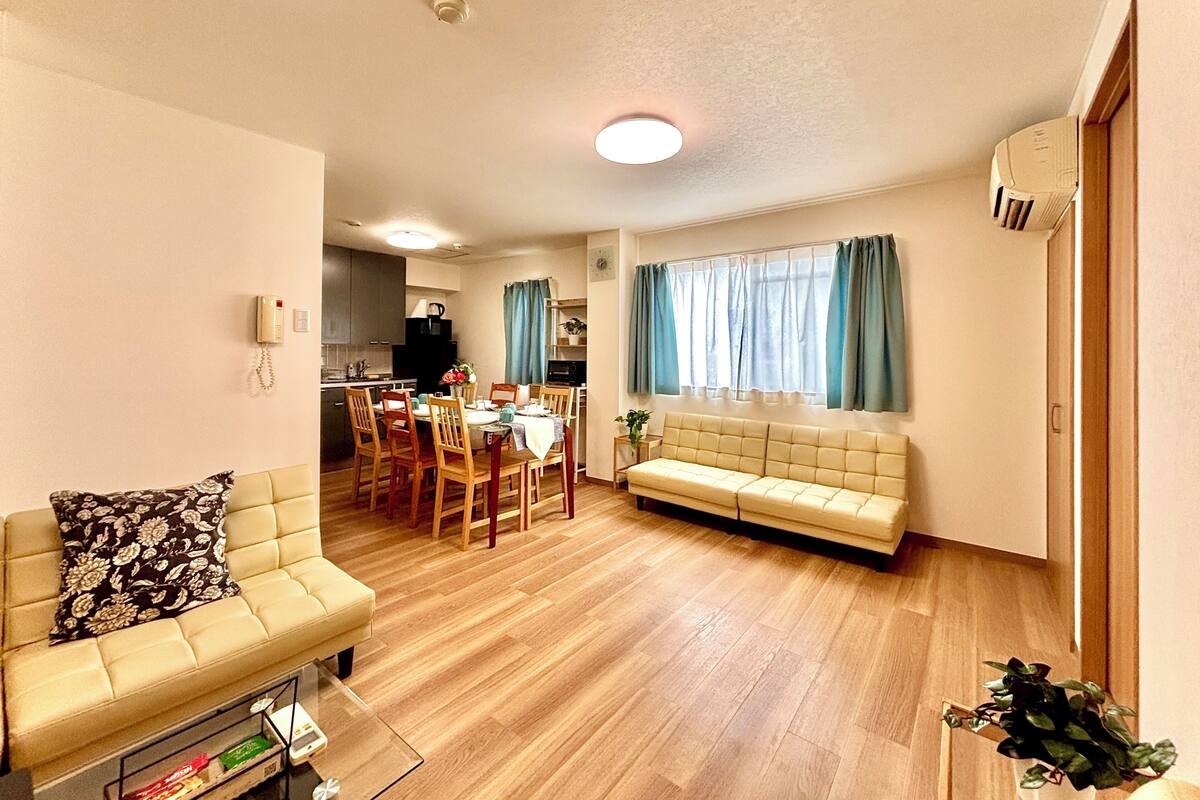 Osaka Namba 401 Cozy Clean 45sqm Max 6pp | Private kitchen
