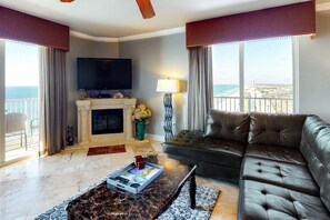 Televisio, takka, DVD-soitin