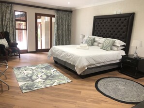 Hypo-allergenic bedding, in-room safe, individually decorated